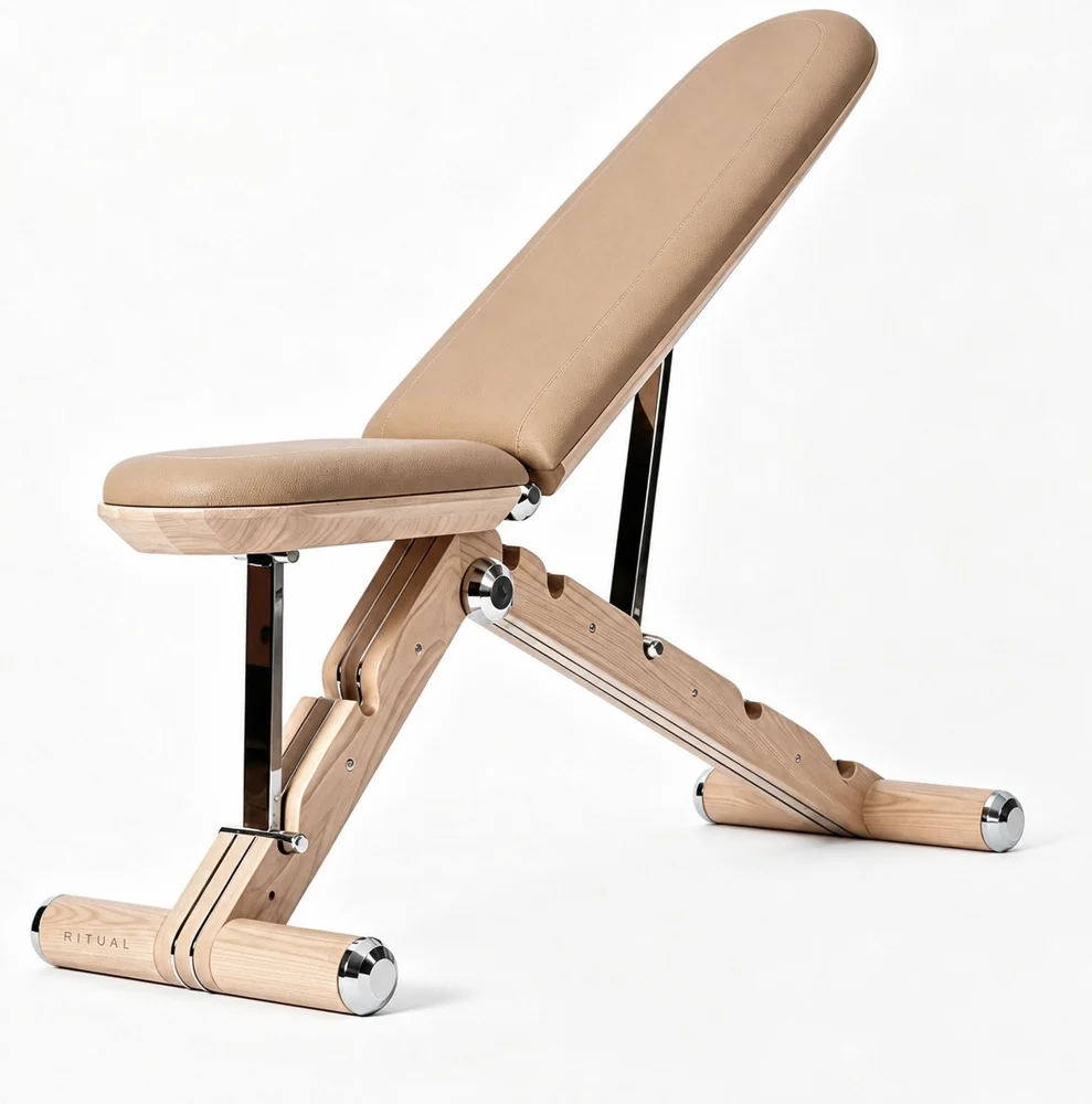 BenchRitual Aurora — Banco ajustável em carvalho claro
