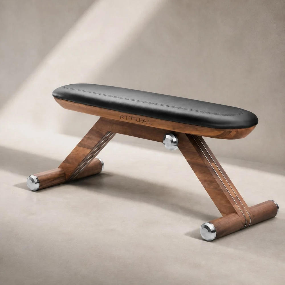 BenchRitual Flat — Banco plano em nogueira