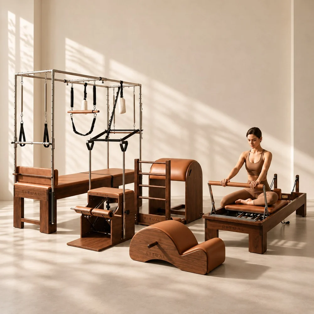 FlowRitual Studio — Conjunto de equipamentos de Pilates